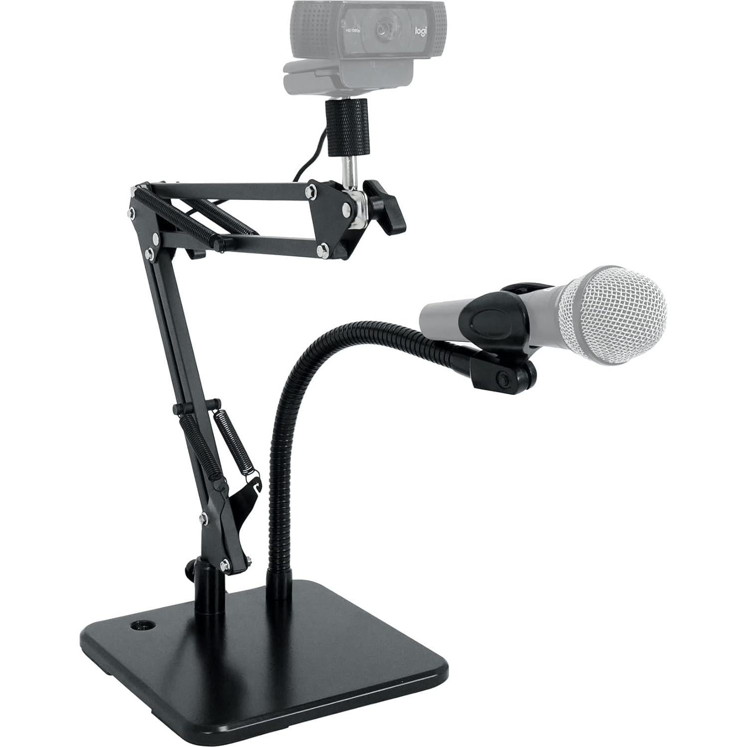 Soporte de Escritorio Rockville iSTAND 85 para Micrófono y Tablet