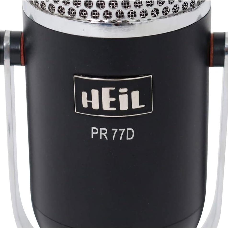Micrófono Dinámico Heil Sound PR77DBK para Podcast y Streaming