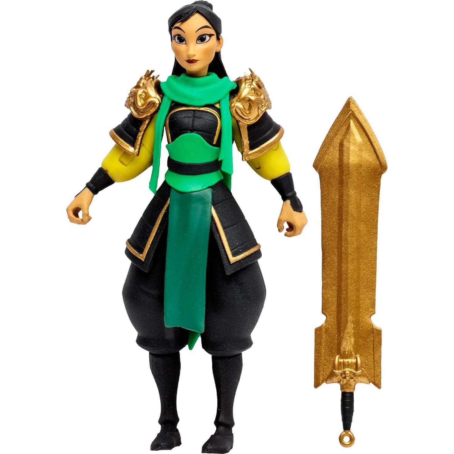 Figura de Acción McFarlane Disney Mirrorverse 3pk Mulan, Belle y Ariel