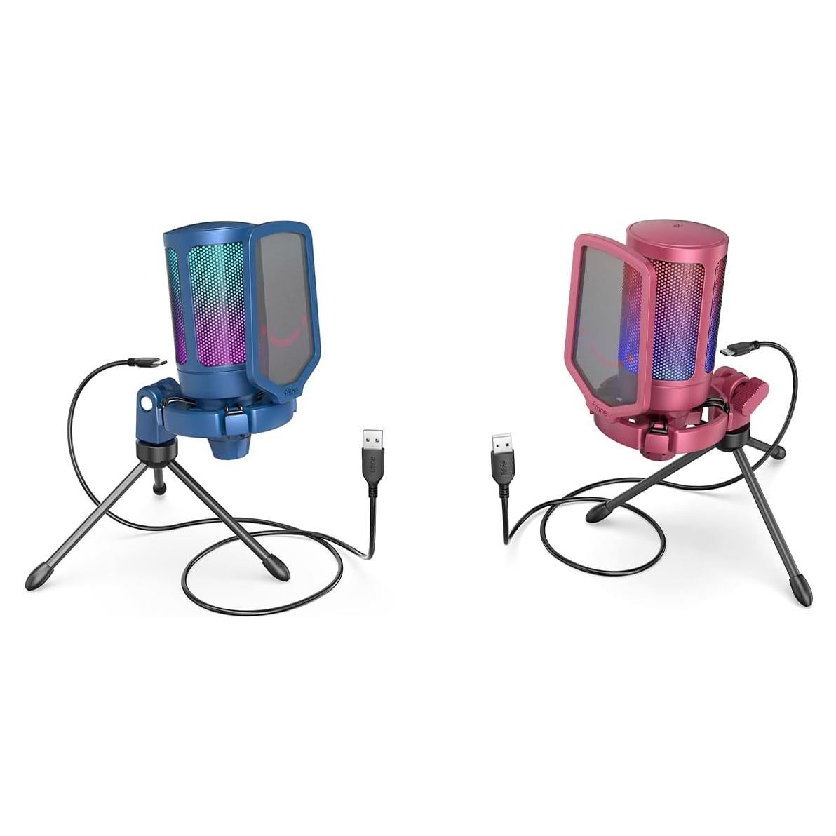 Micrófono Gaming FIFINE A6B/A6R USB Cardioide con RGB