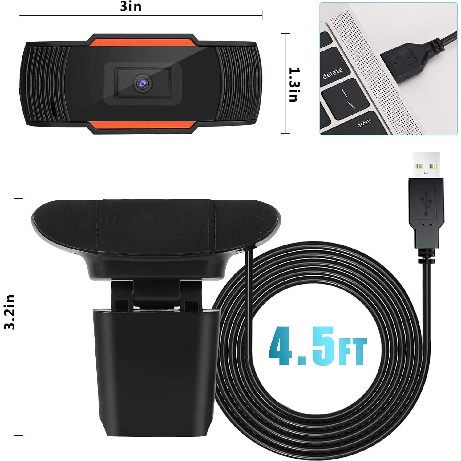 Cámara Web UrbanX FHD 2K con Micrófono y Privacidad USB