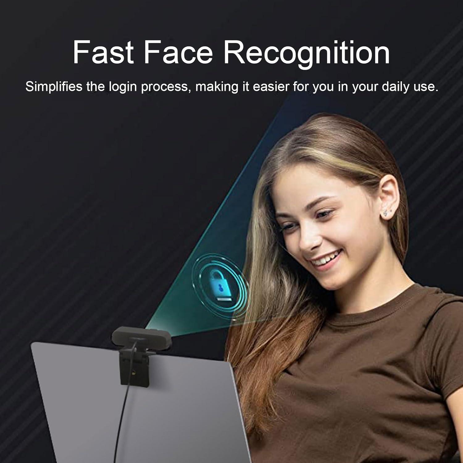 Cámara Web 2MP YUEHISY HD USB C con Micrófono Cancelación Ruido