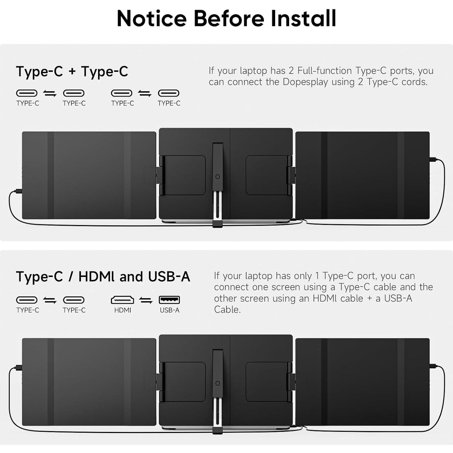 Extensor de Pantalla Dopesplay 14.1" FHD 1200P Portátil