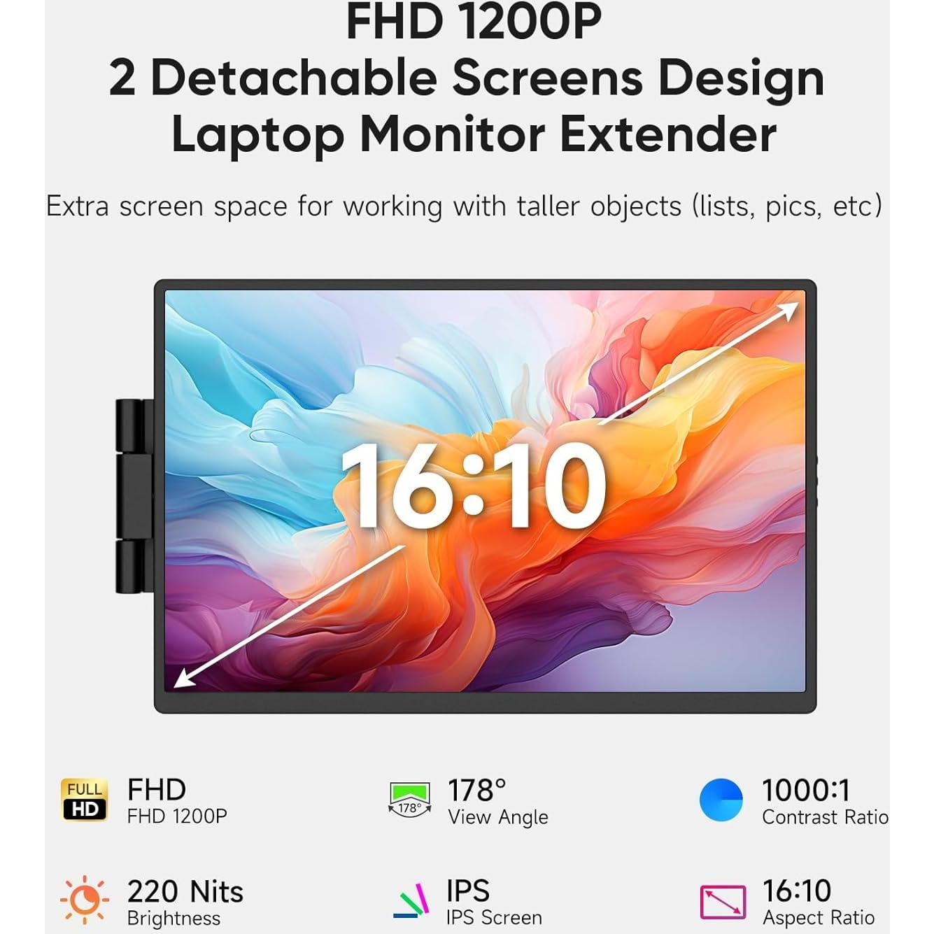 Extensor de Pantalla Dopesplay 14.1" FHD 1200P Portátil