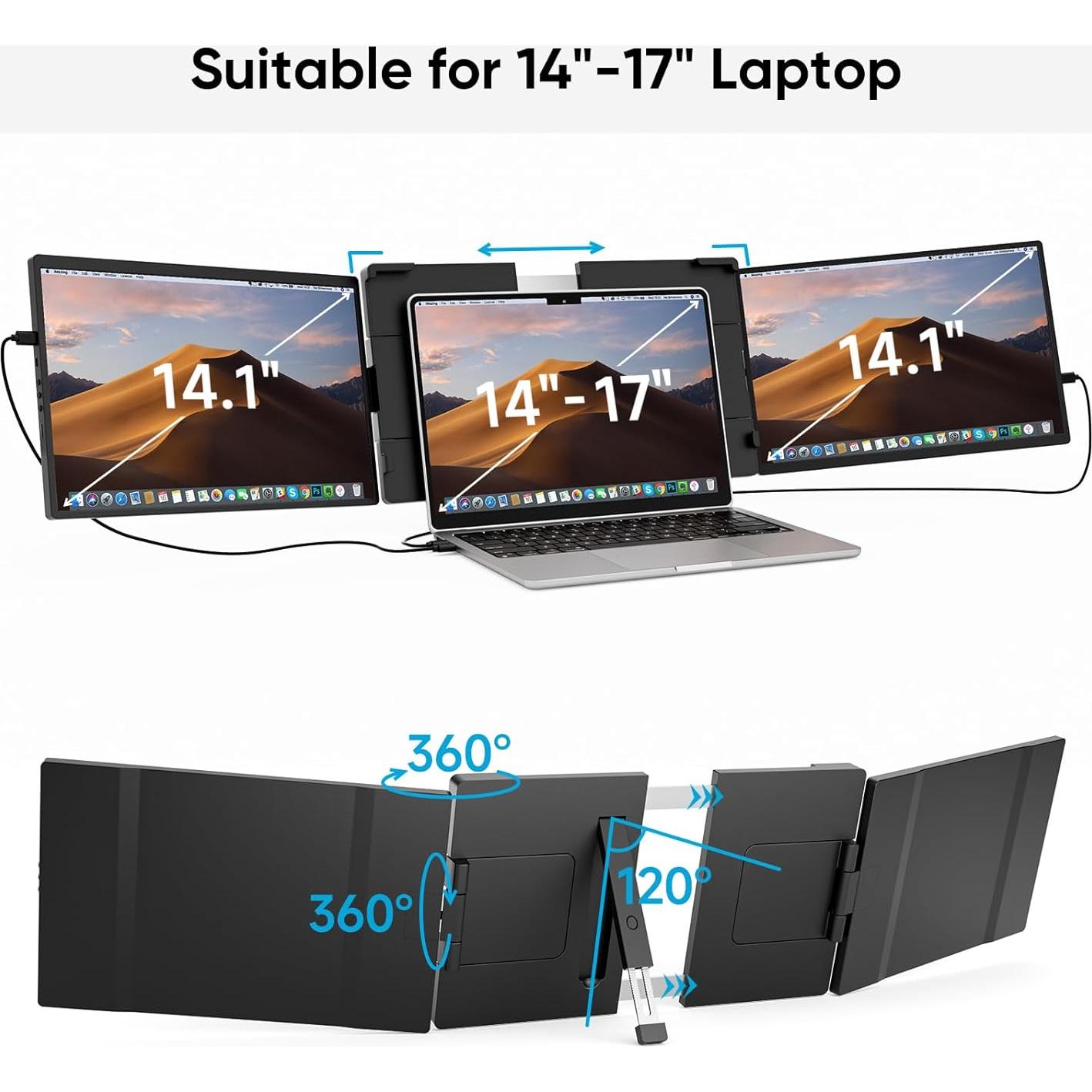 Extensor de Pantalla Dopesplay 14.1" FHD 1200P Portátil