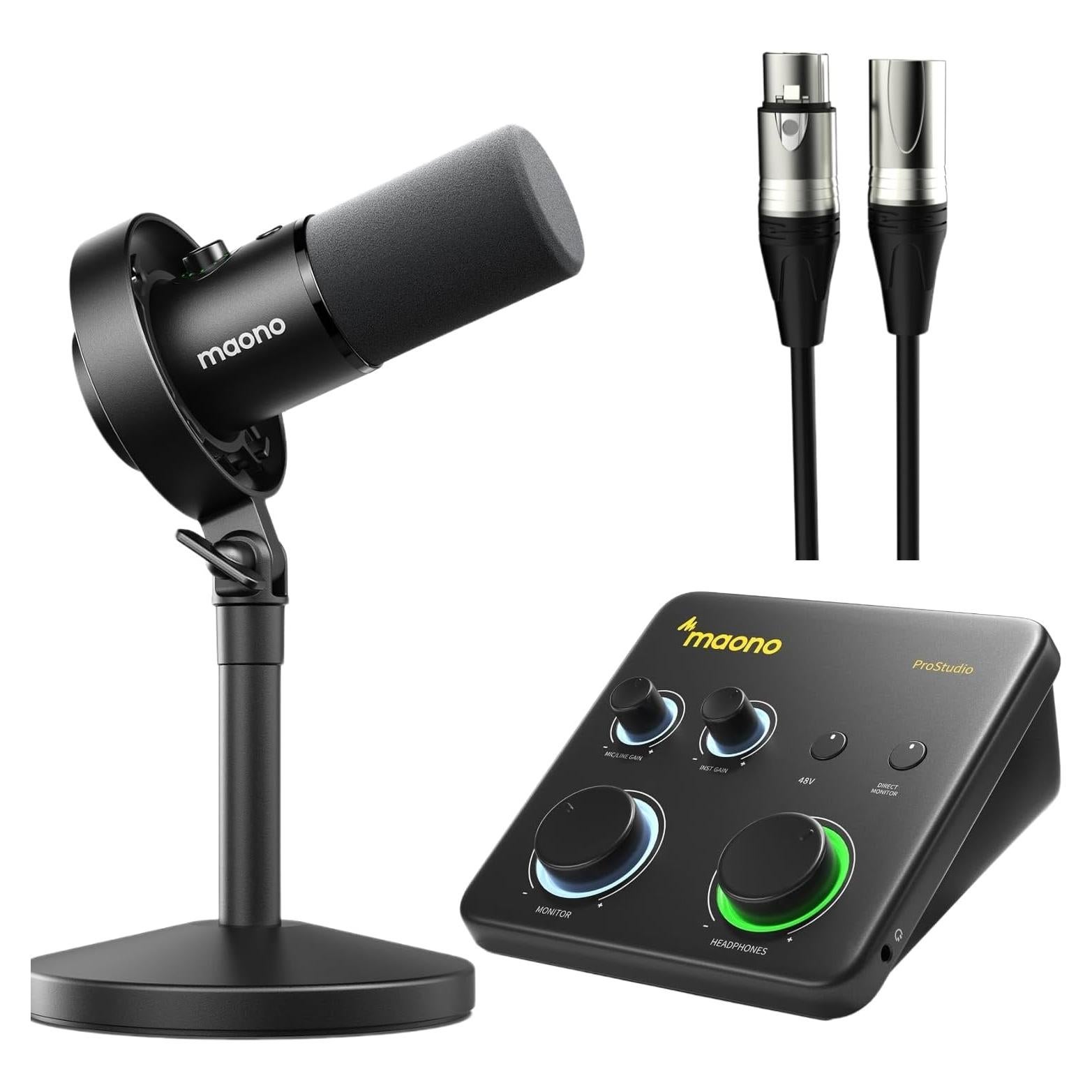 Micrófono Dinámico USB/XLR MAONO PD300XT 192kHz/24bit