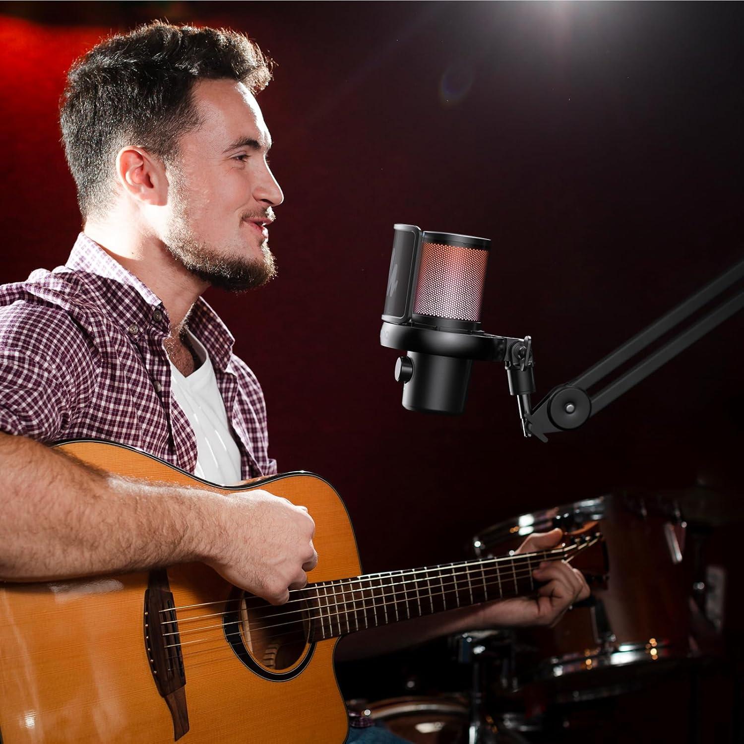 Micrófono Inalámbrico MAONO DM40 Pro con Cancelación de Ruido AI