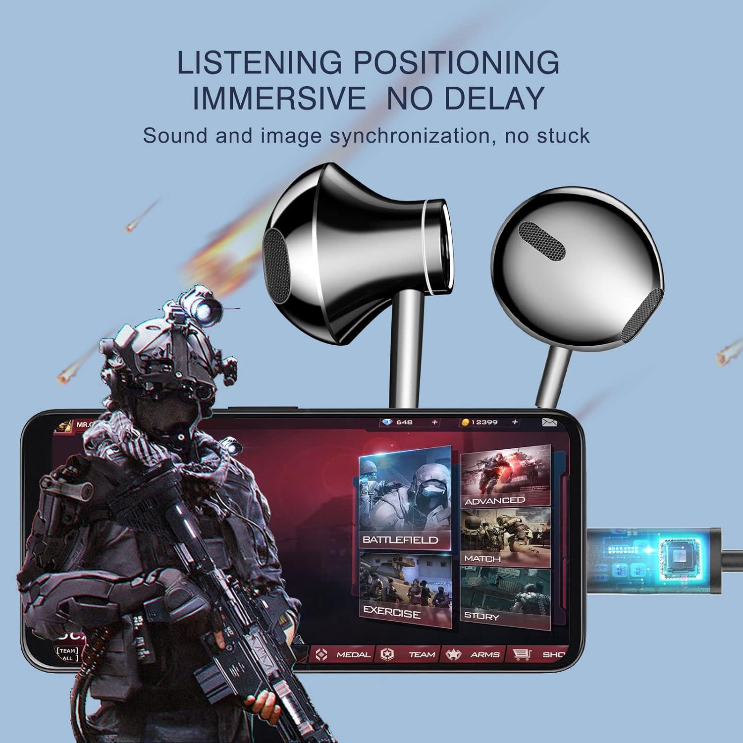 Auriculares Magnéticos HiFi Estéreo USB-C con Micrófono