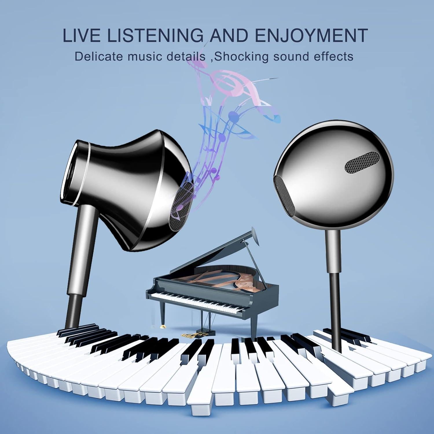 Auriculares Magnéticos HiFi Estéreo USB-C con Micrófono