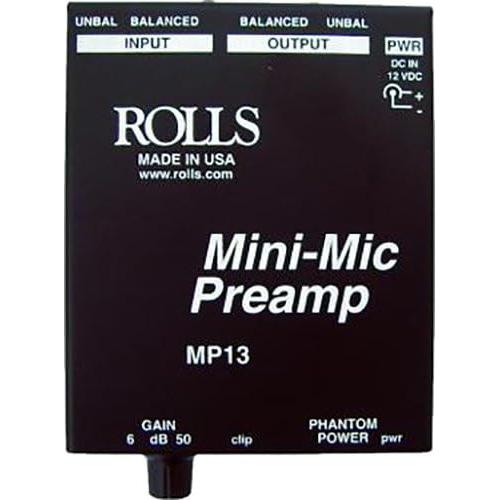 Preamplificador de Micrófono Rolls MP13 con Cable XLR 1.8m