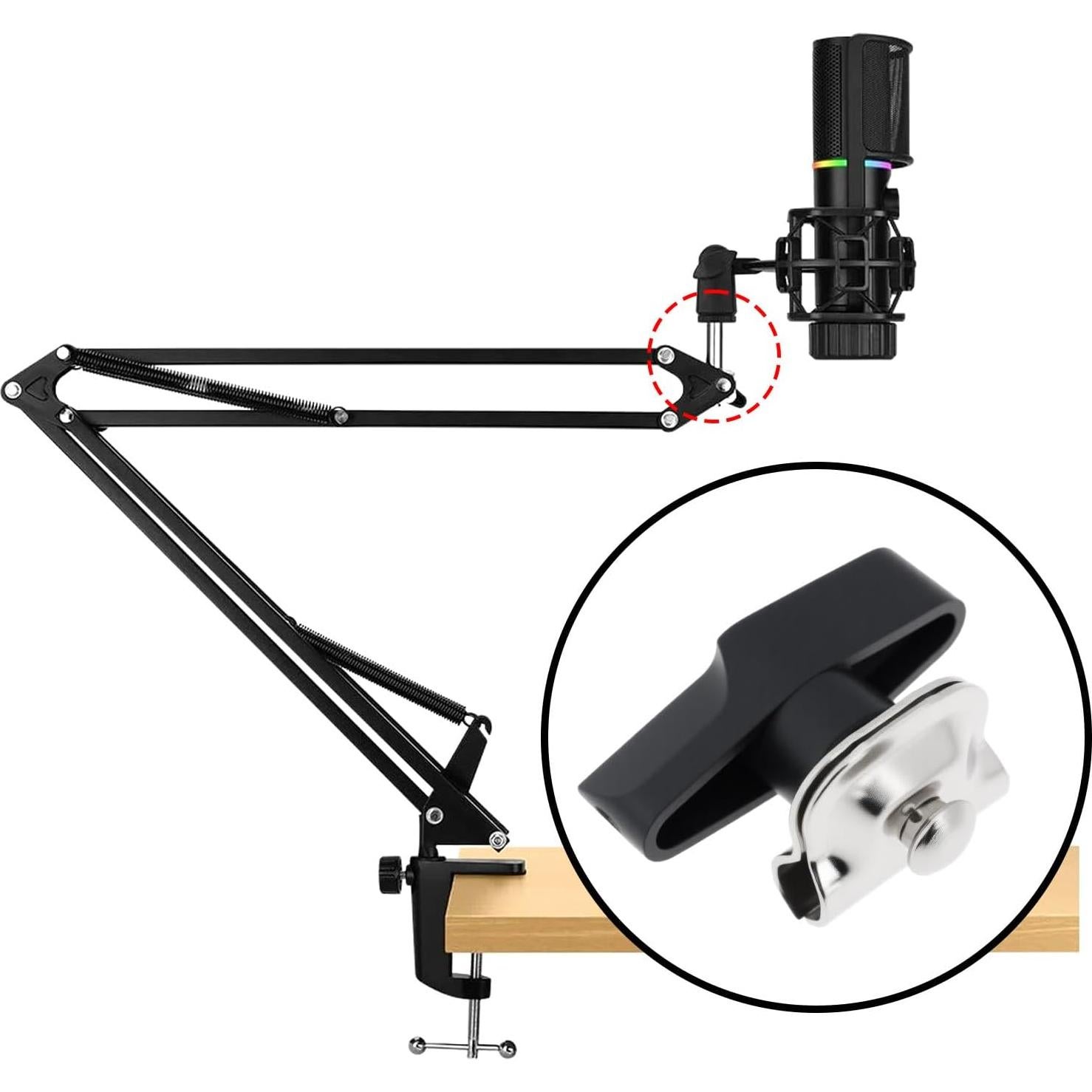 4 Tornillos Perilla Sujetador Briny River para Micrófono