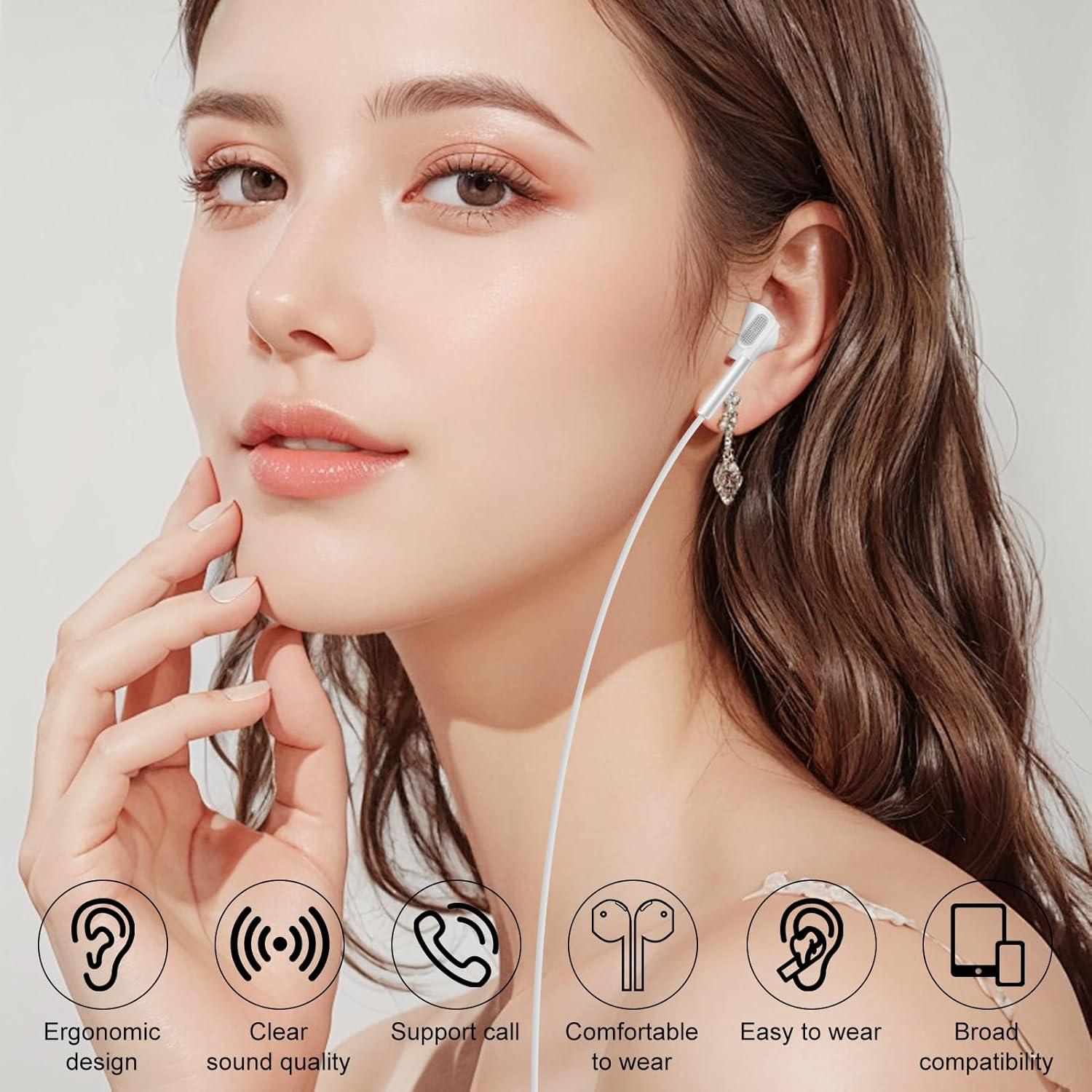 Auriculares USB C con Micrófono - 2 Paquetes M55 para iPhone y Samsung