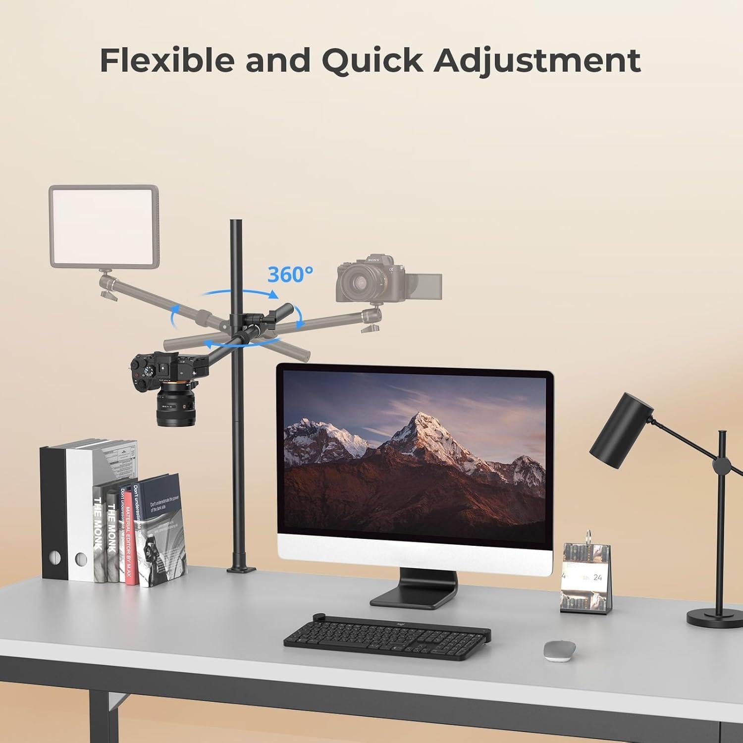 Soporte de Escritorio para Cámara SmallRig DTCK001, Ajustable 360°