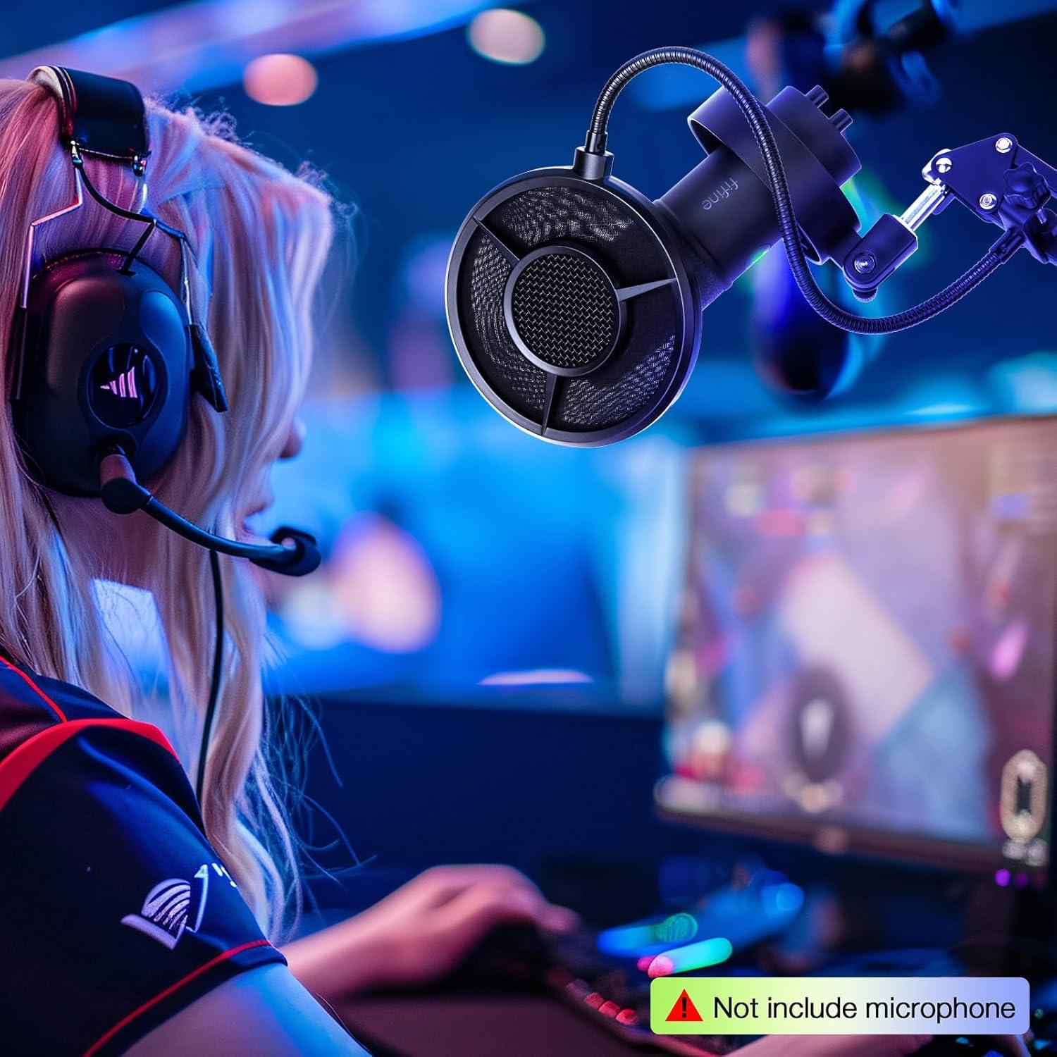 Filtro Pop SUNMON K688 para Micrófono Fifine - 6 Capas