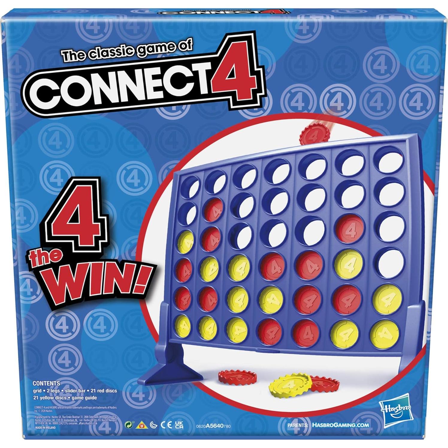 Juego de Mesa Conecta 4 Hasbro Clásico para 2 Jugadores