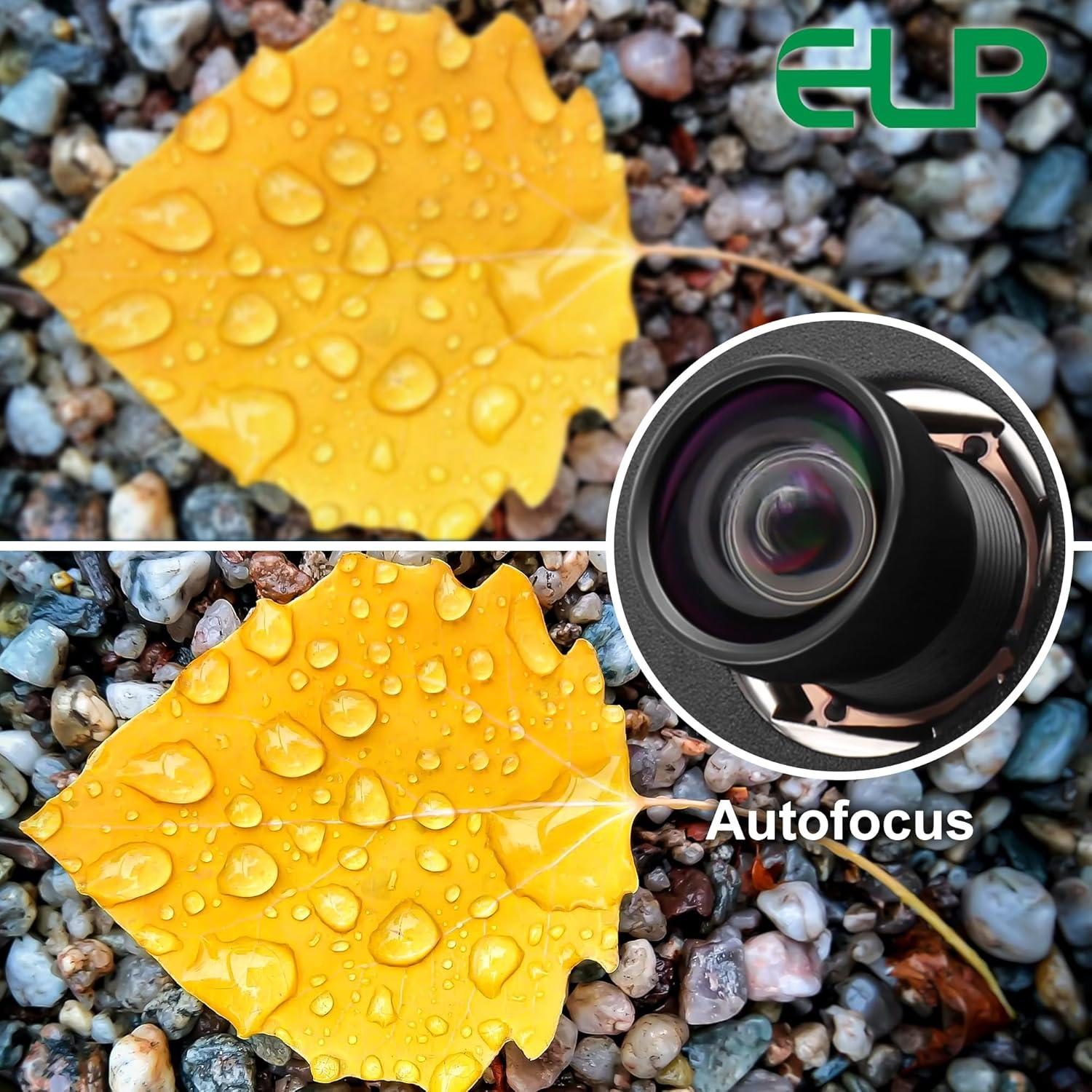 Cámara USB 4K ELP IMX415 con micrófono y lente 100°