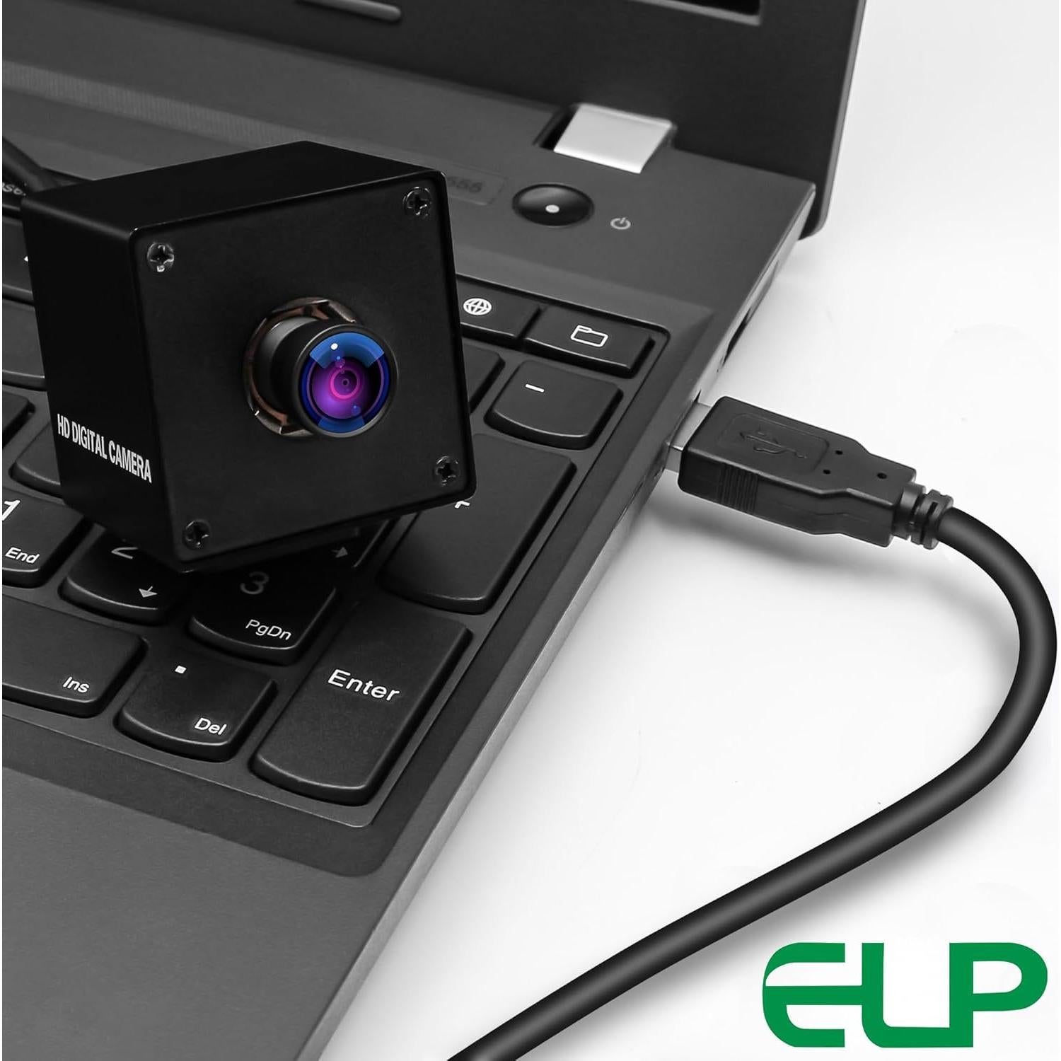 Cámara USB 4K ELP IMX415 con micrófono y lente 100°