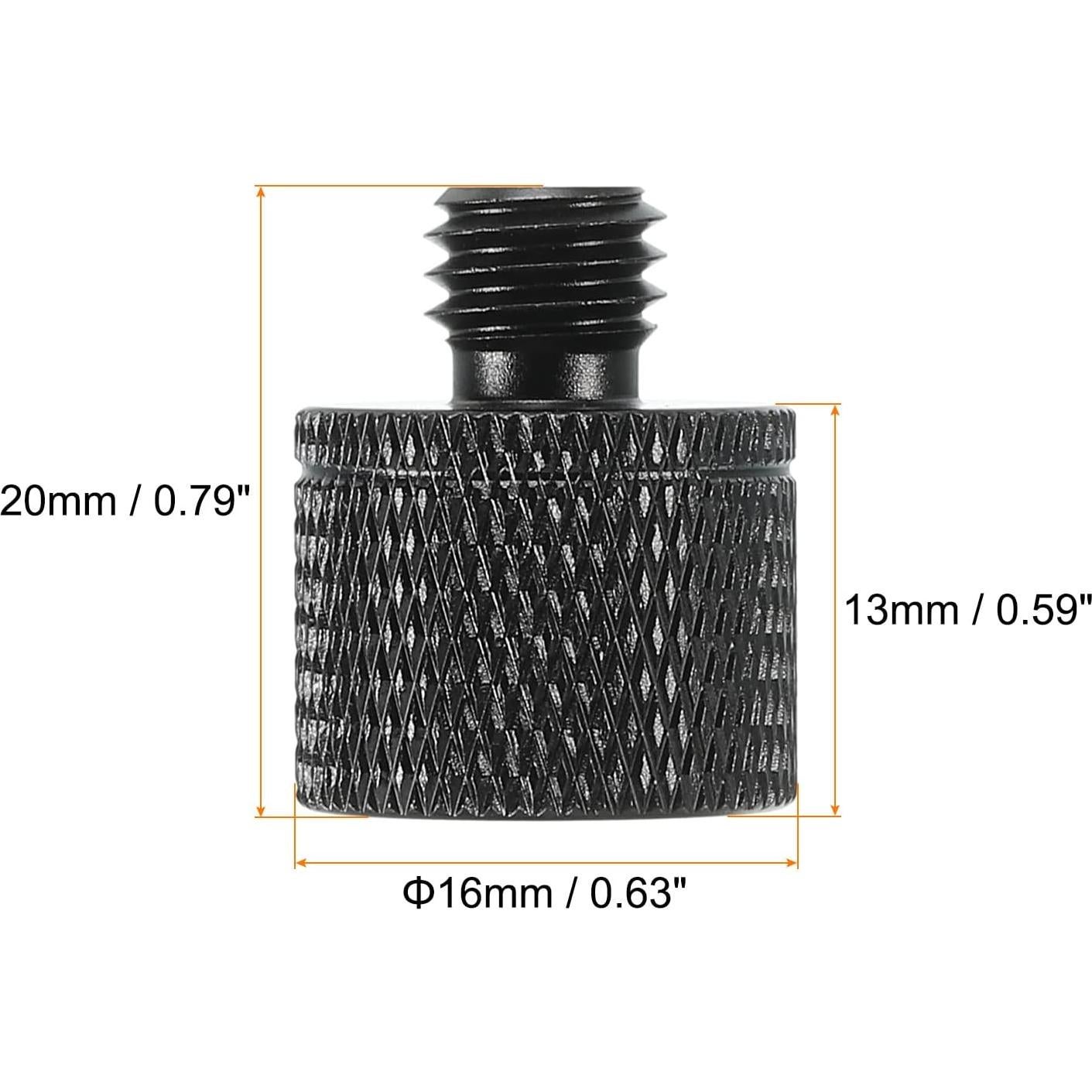 Adaptador de Soporte de Micrófono MECCANIXITY 3/8 F a M8 M 2 Pzs