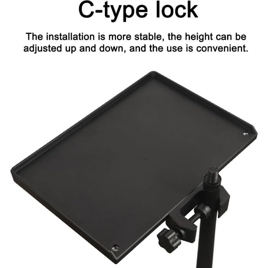 Bandeja de Soporte de Micrófono RTNLIT Metal 20x14cm 2.5kg