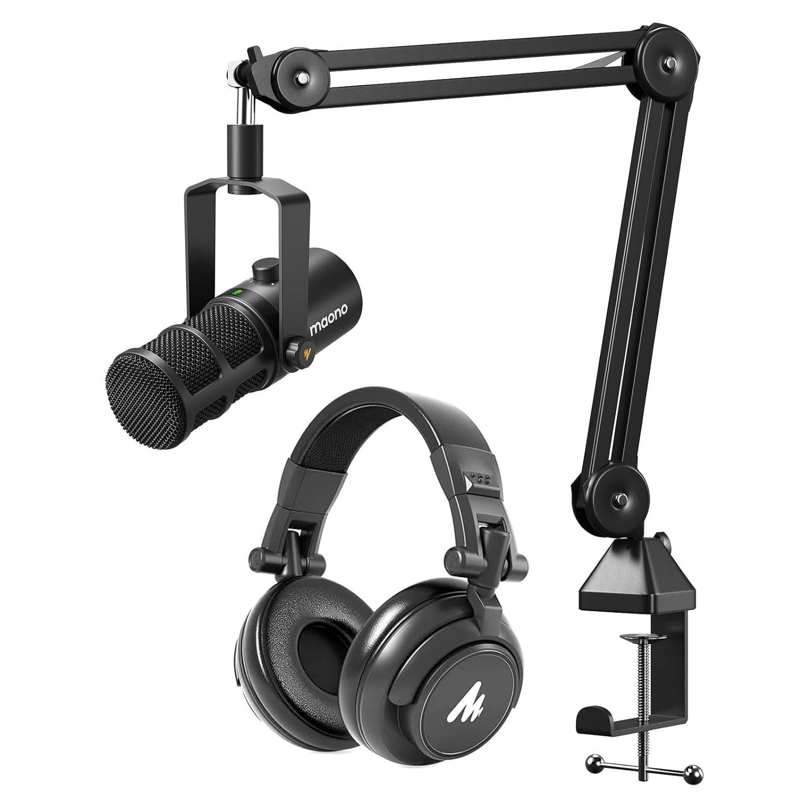 Micrófono Dinámico MAONO PD400X USB/XLR para Podcast y Streaming