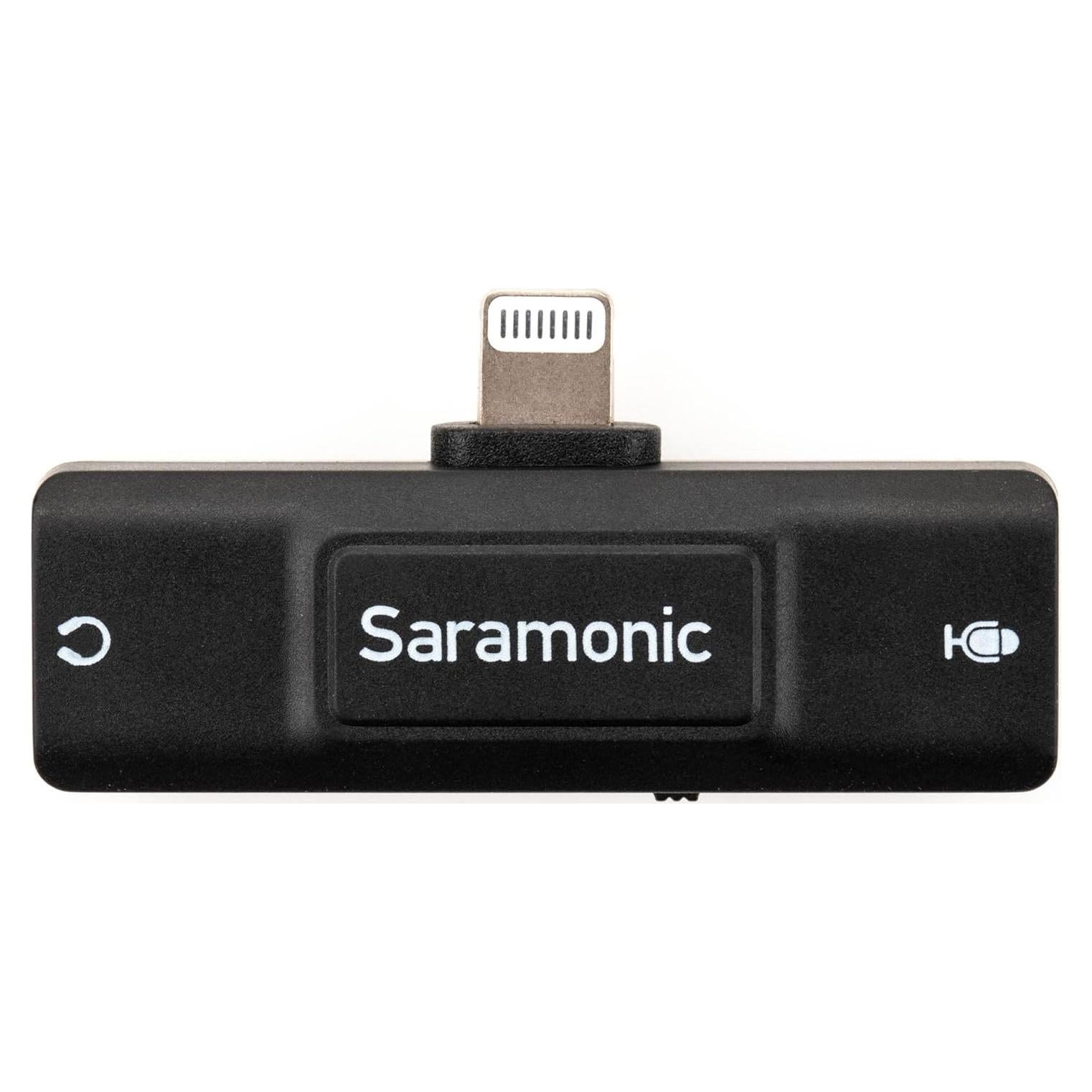 Interfaz de Audio Lightning Saramonic SR-EA2D para iPhone/iPad
