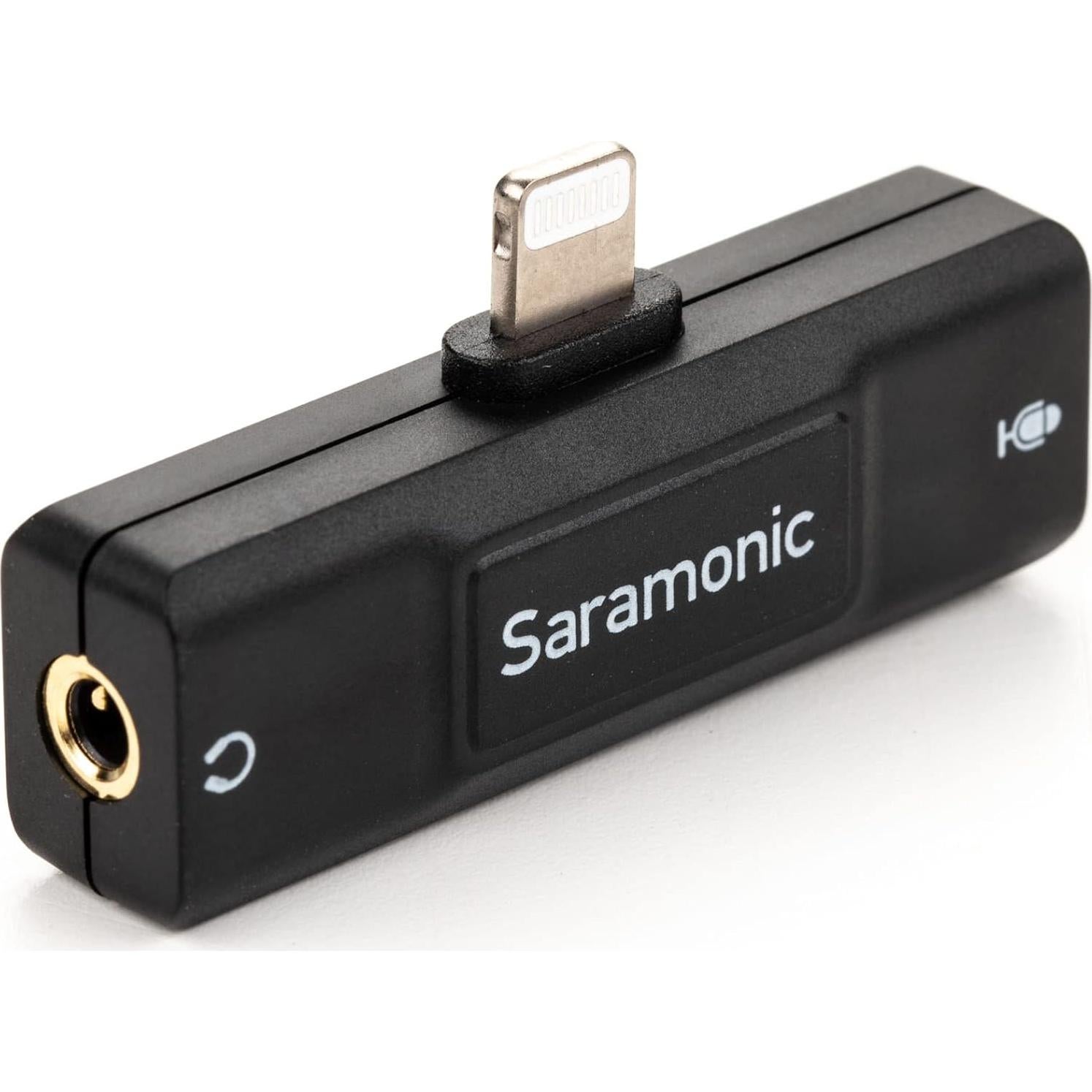 Interfaz de Audio Lightning Saramonic SR-EA2D para iPhone/iPad