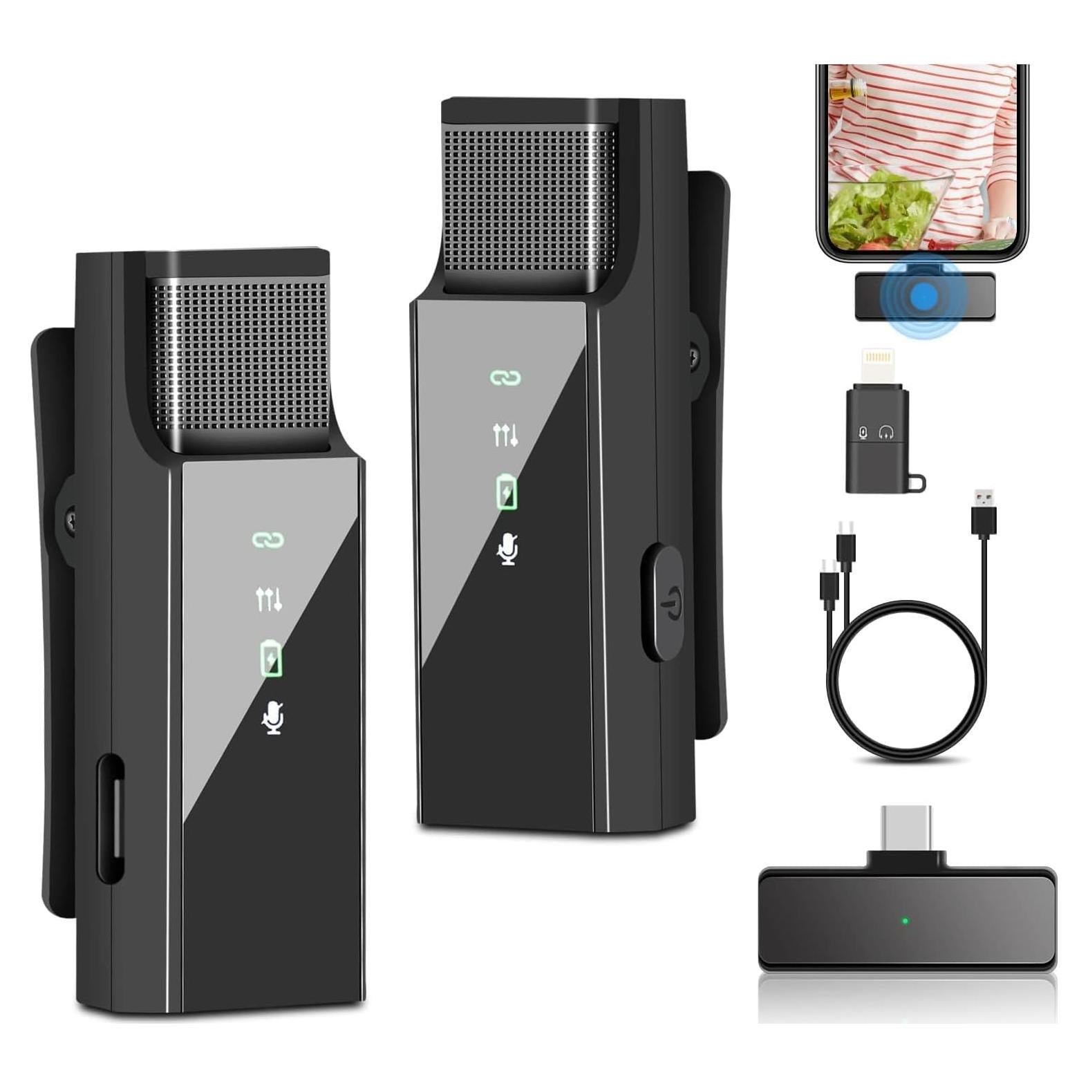 Micrófono Lavalier Inalámbrico Freleca S16 TC para iPhone y Android