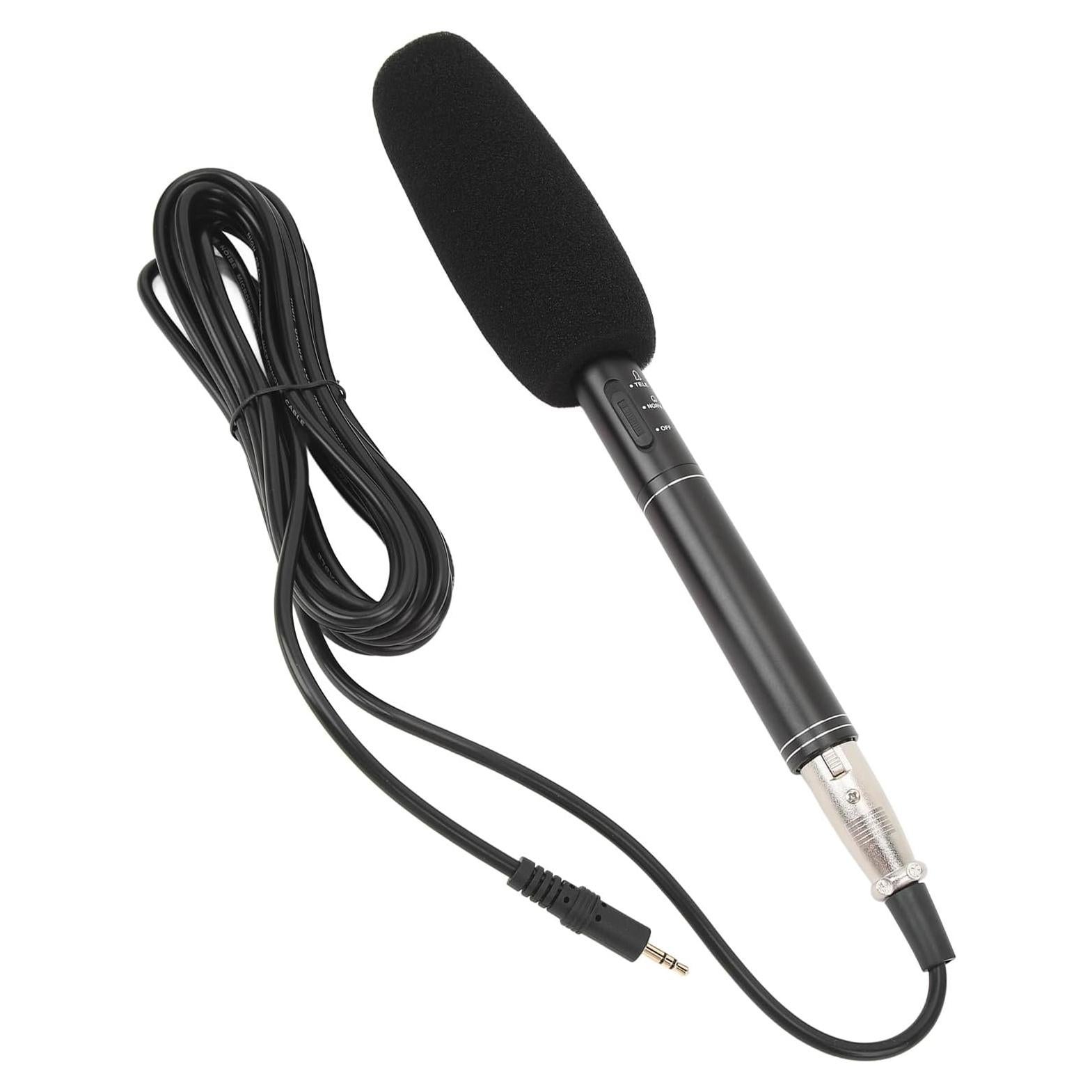 Micrófono de Condensador XLR Profesional Genérico Tipo Escopeta