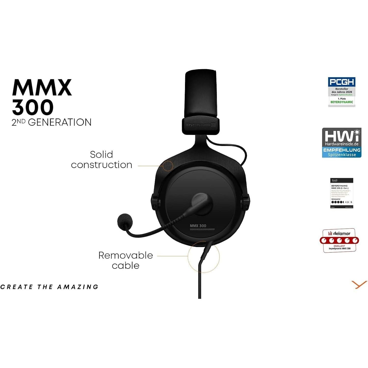 Auriculares de Juego Beyerdynamic MMX 300 + Micrófono EPOS B20