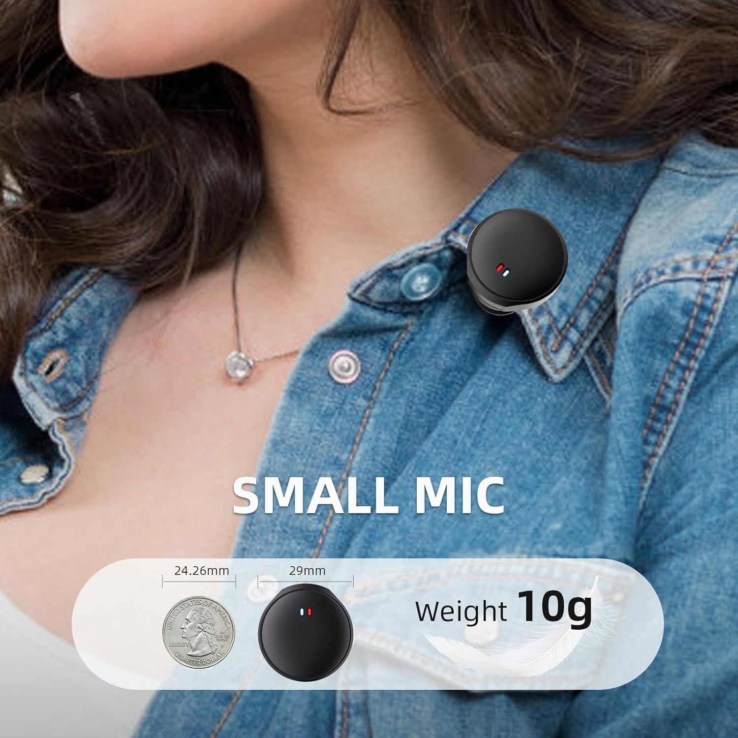 Micrófono Lavalier Inalámbrico iMangoo para iPhone 15 16, 48H