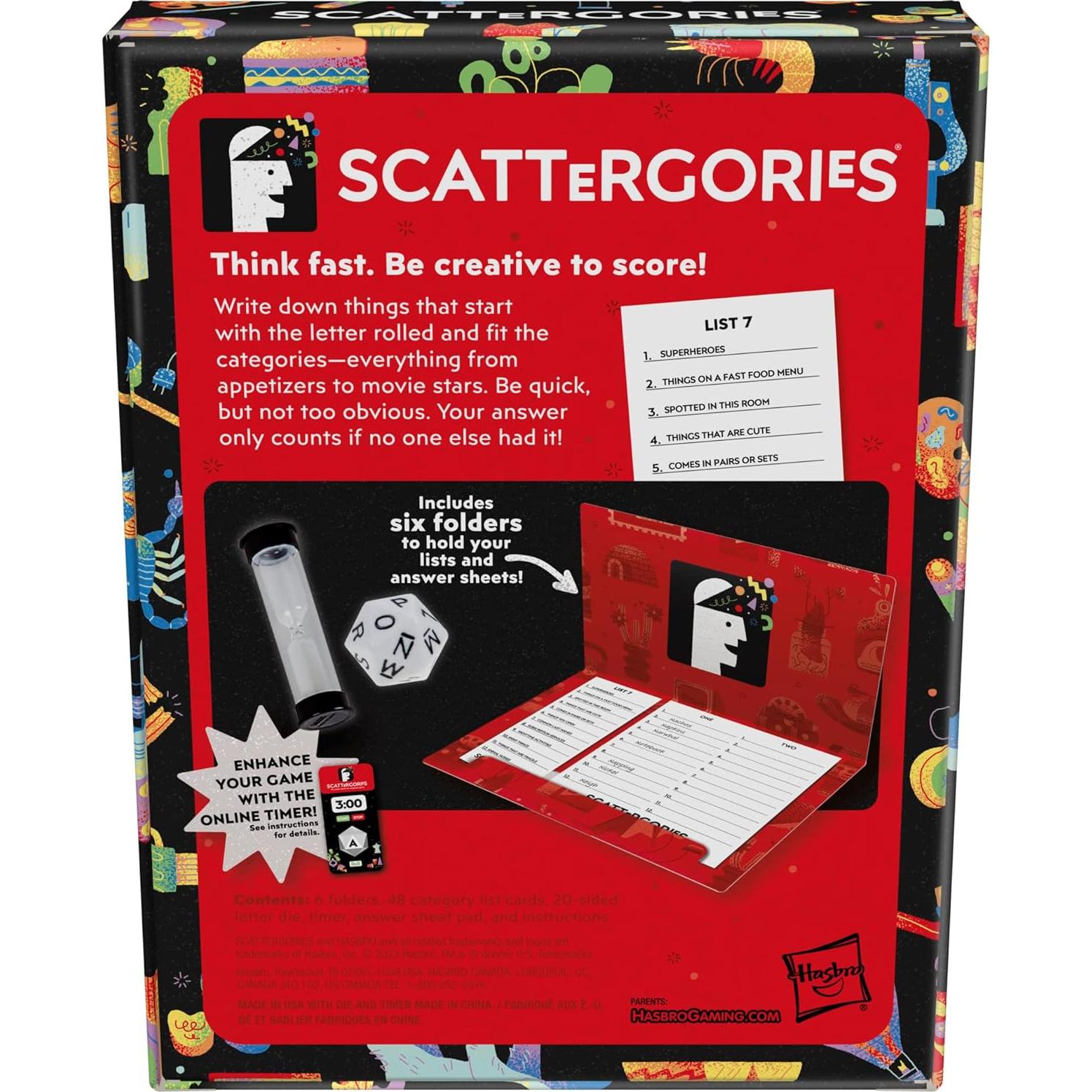Juego de Mesa Scattergories Hasbro para 2+ Jugadores