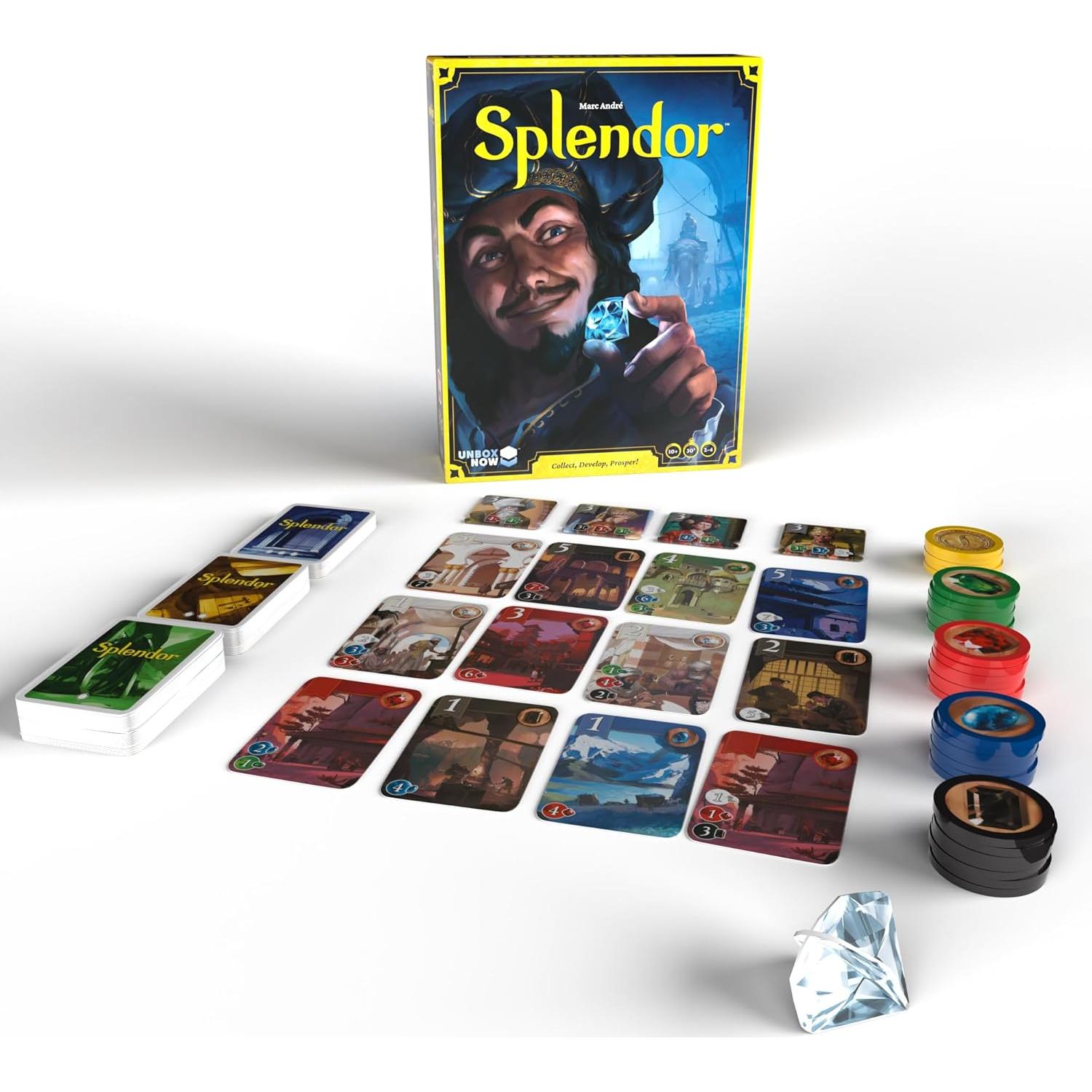Juego de Mesa Splendor Asmodee - Estrategia de Gemas 2-4 Jugadores