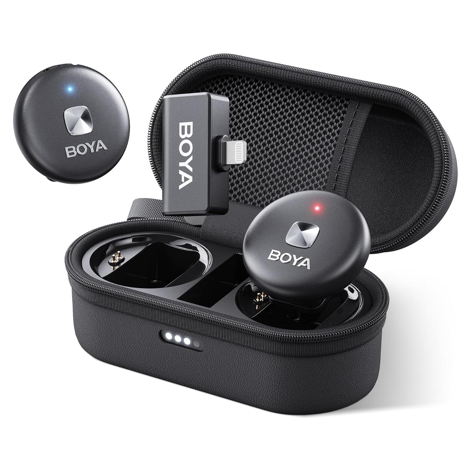 Micrófono Lavalier Inalámbrico BOYA Omic-D-B para iPhone 209g