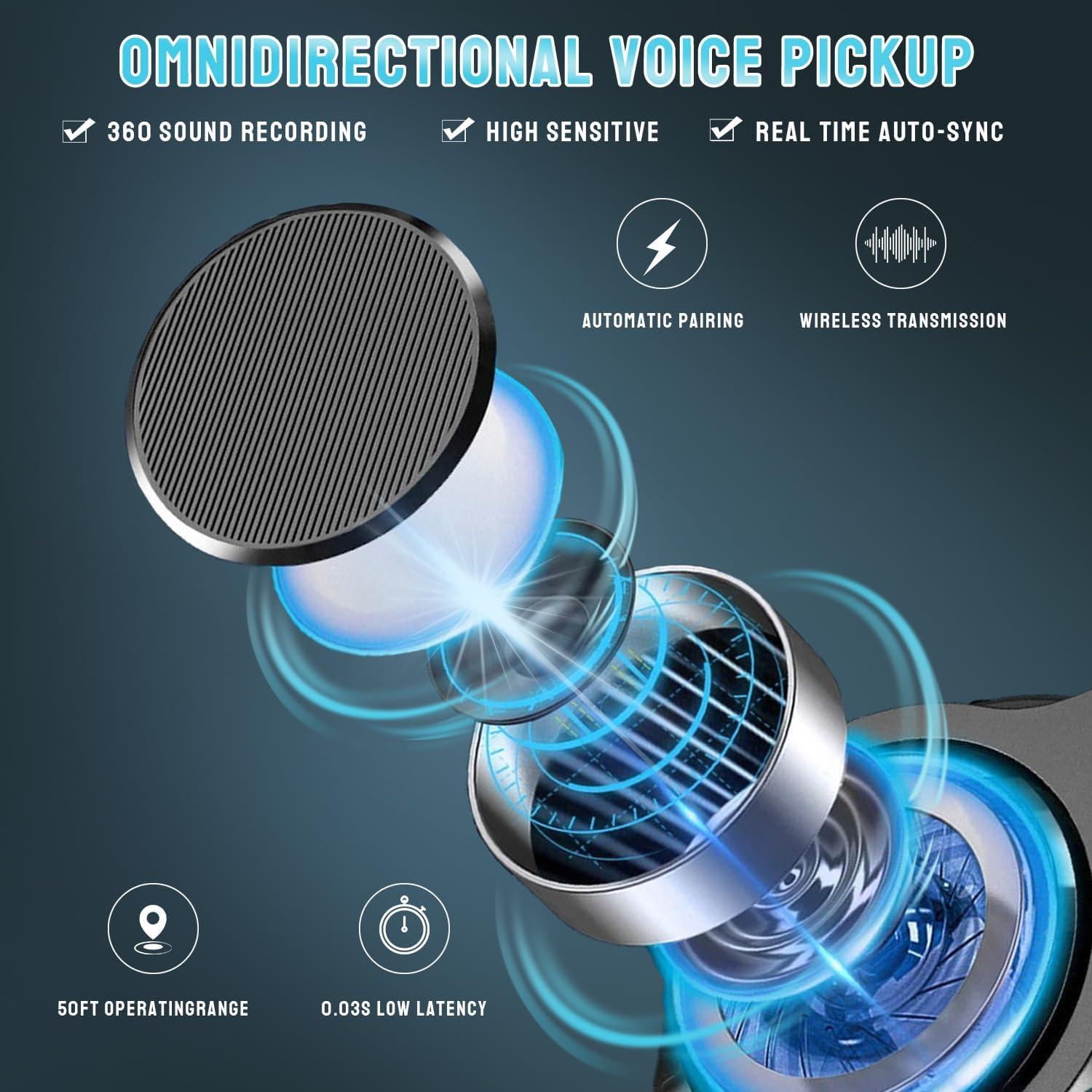 Micrófono Inalámbrico Lavalier Doble Partyear K1 para iPhone