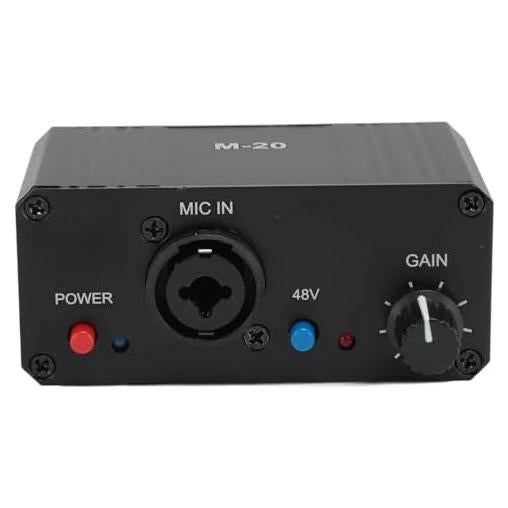 Preamplificador de Micrófono YOUTHINK 48V Alta Ganancia XLR