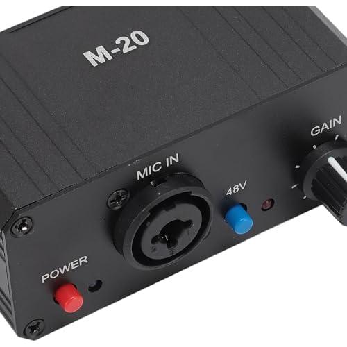 Preamplificador de Micrófono YOUTHINK 48V Alta Ganancia XLR