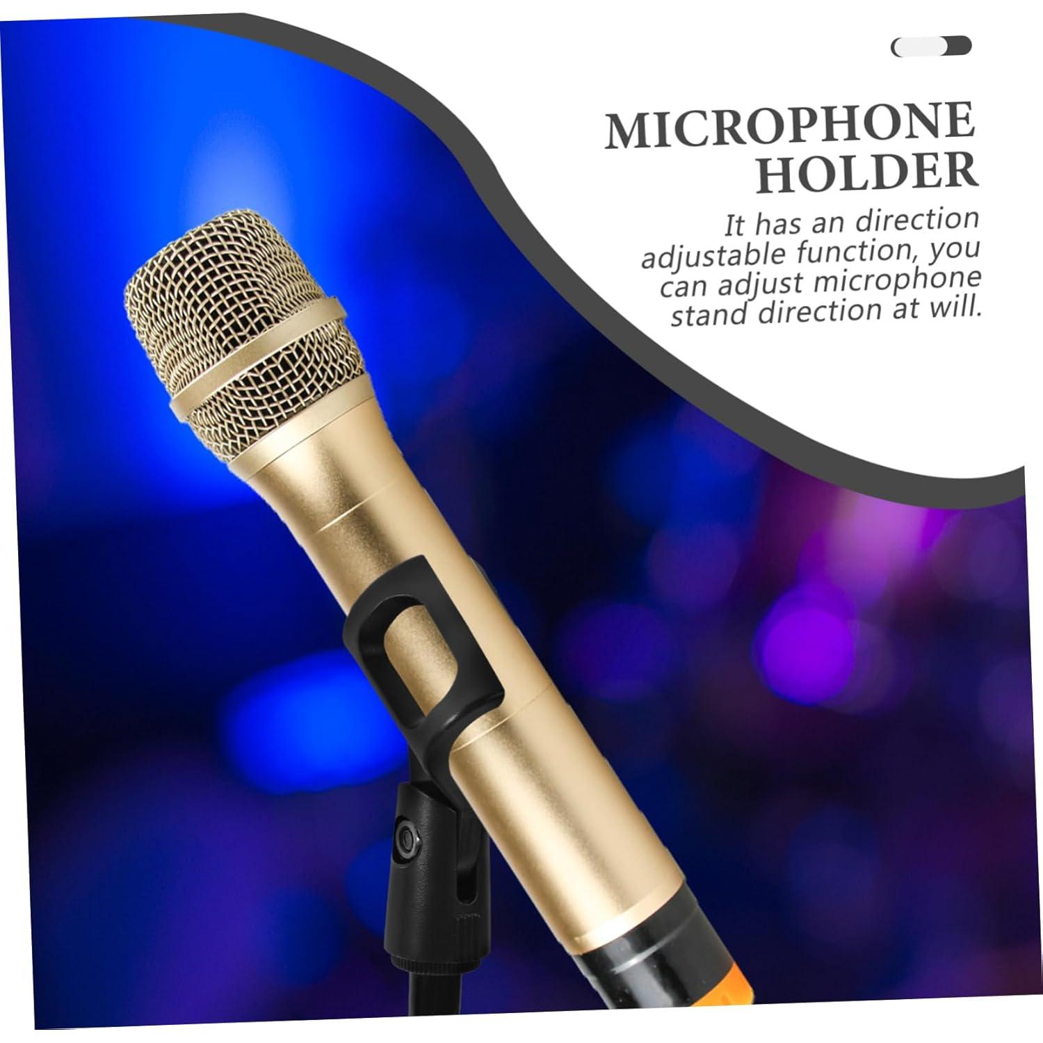 Soporte de Micrófono Ajustable Negro Brazo Flexible 45cm