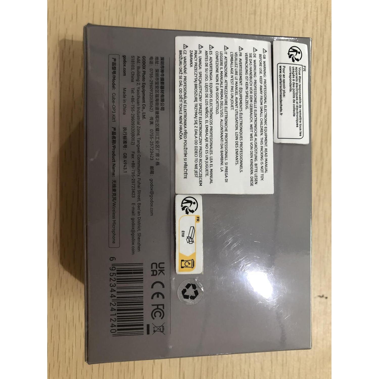 Micrófono Lavalier Inalámbrico Godox Cube-C Kit2 300m 48KHz