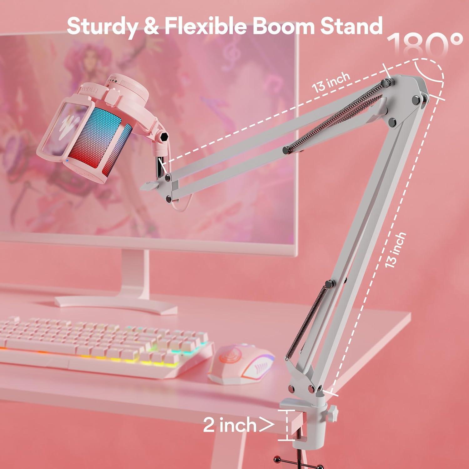 MAONO Gaming USB Microphone with Noise Cancellation, Streaming mic for PC Computer MAC PS4 PS5, All-in-One Kit with Mute, Monitor for Recording, Podcast, Twitch, YouTube, Discord, GamerWave DGM20S