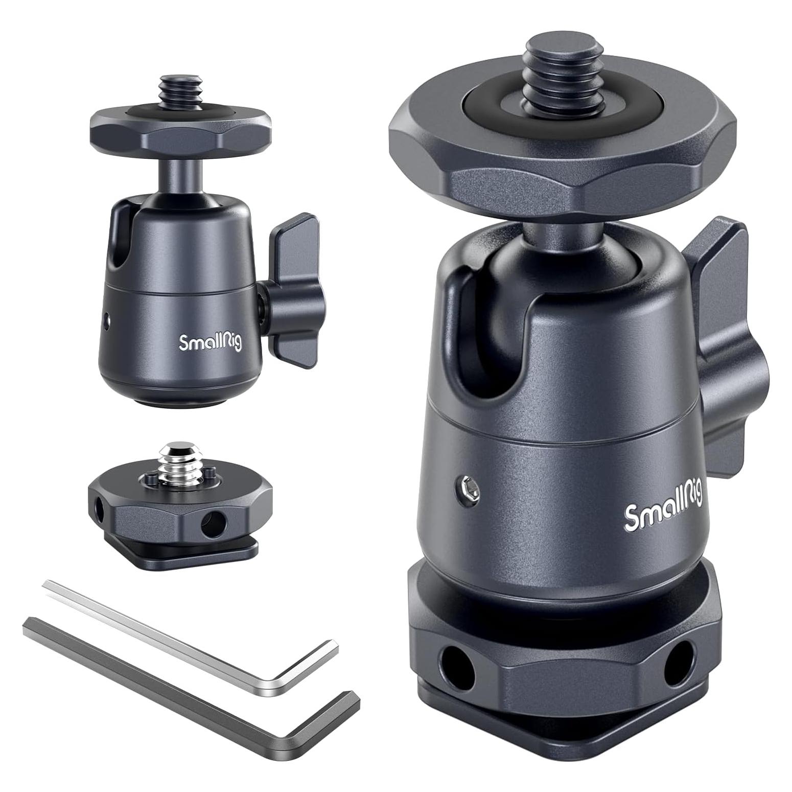 Cabezal de bola mini SmallRig 2948B para trípodes y cámaras