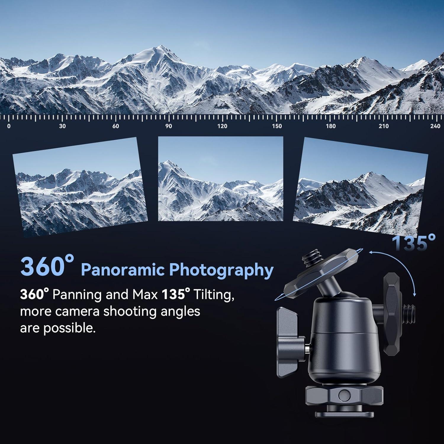 Cabezal de bola mini SmallRig 2948B para trípodes y cámaras