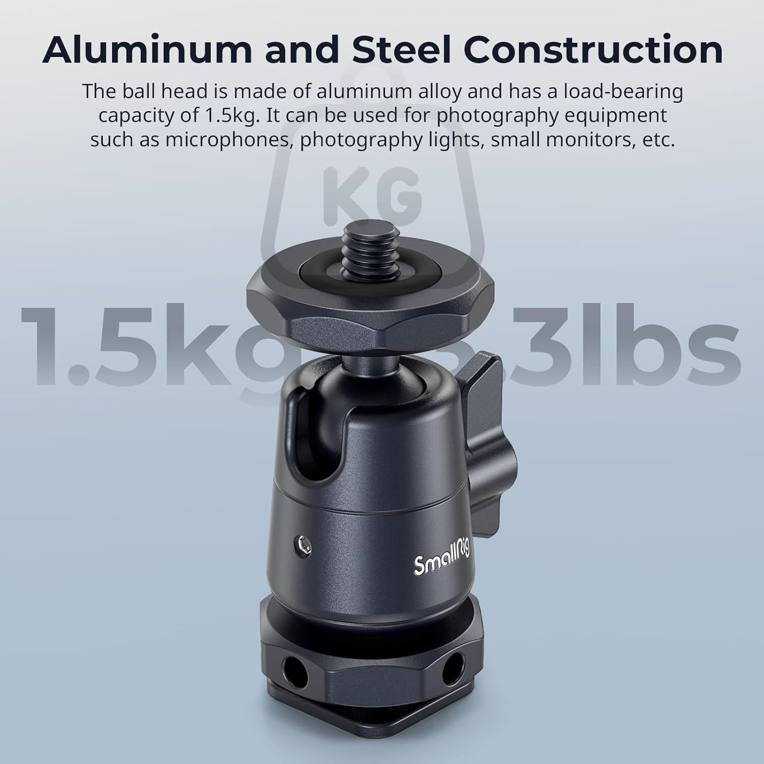 Cabezal de bola mini SmallRig 2948B para trípodes y cámaras