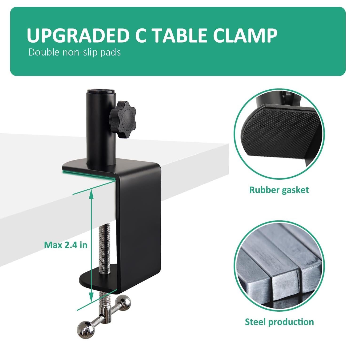 Soporte de Brazo de Micrófono Universal NB38 - Ajustable, 1.3kg