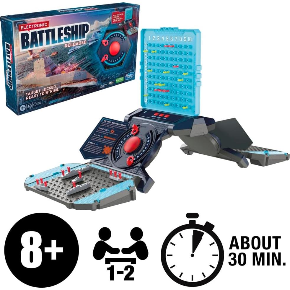 Juego de Mesa Electrónico Battleship Reloaded Hasbro 0.91 kg