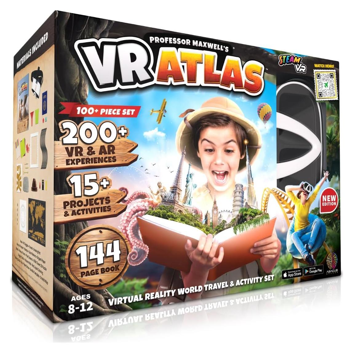 Atlas VR Abacus - Kit de Ciencia Geografía para Niños