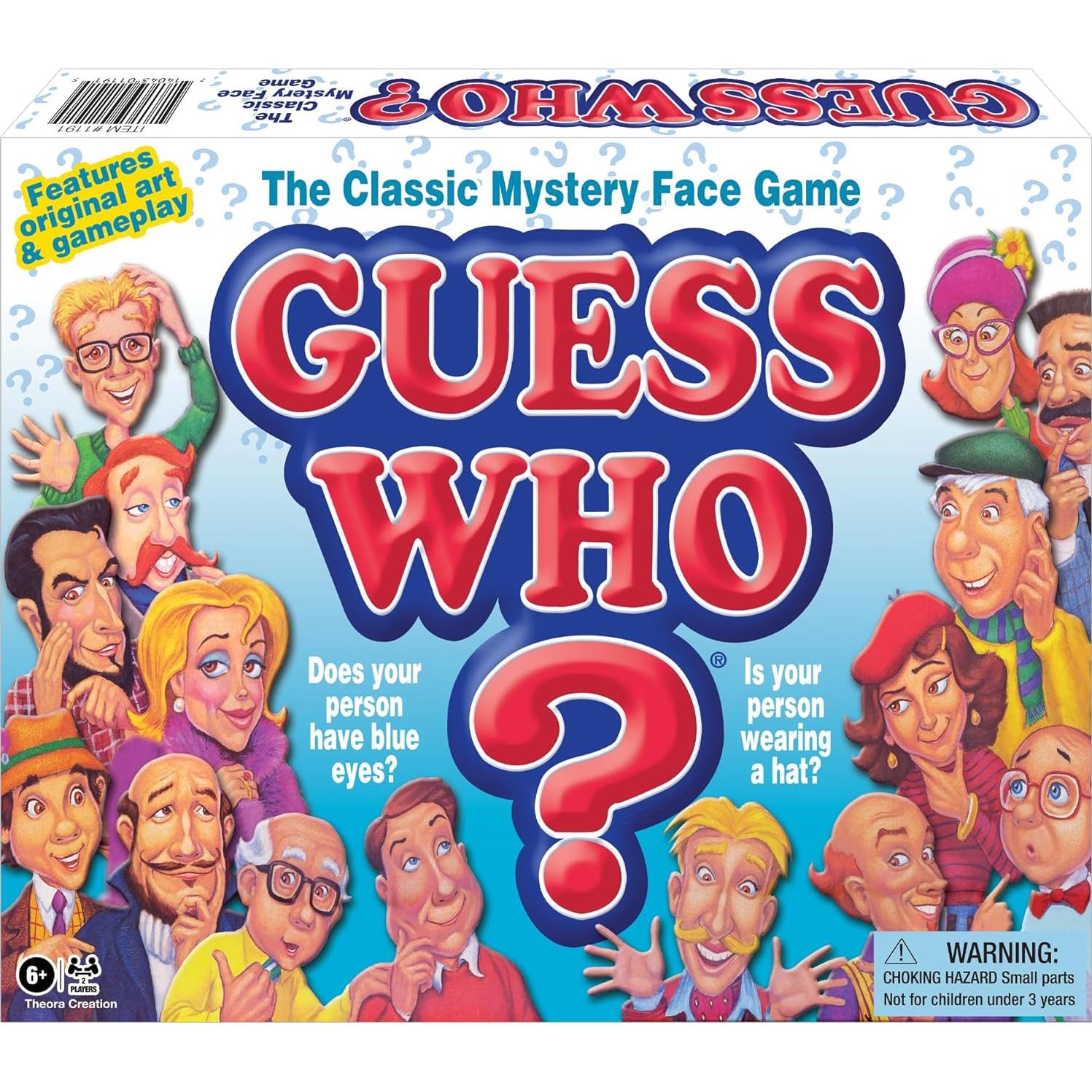 Adivina Quién? Juego de Mesa Winning Moves 2 Jugadores 6+