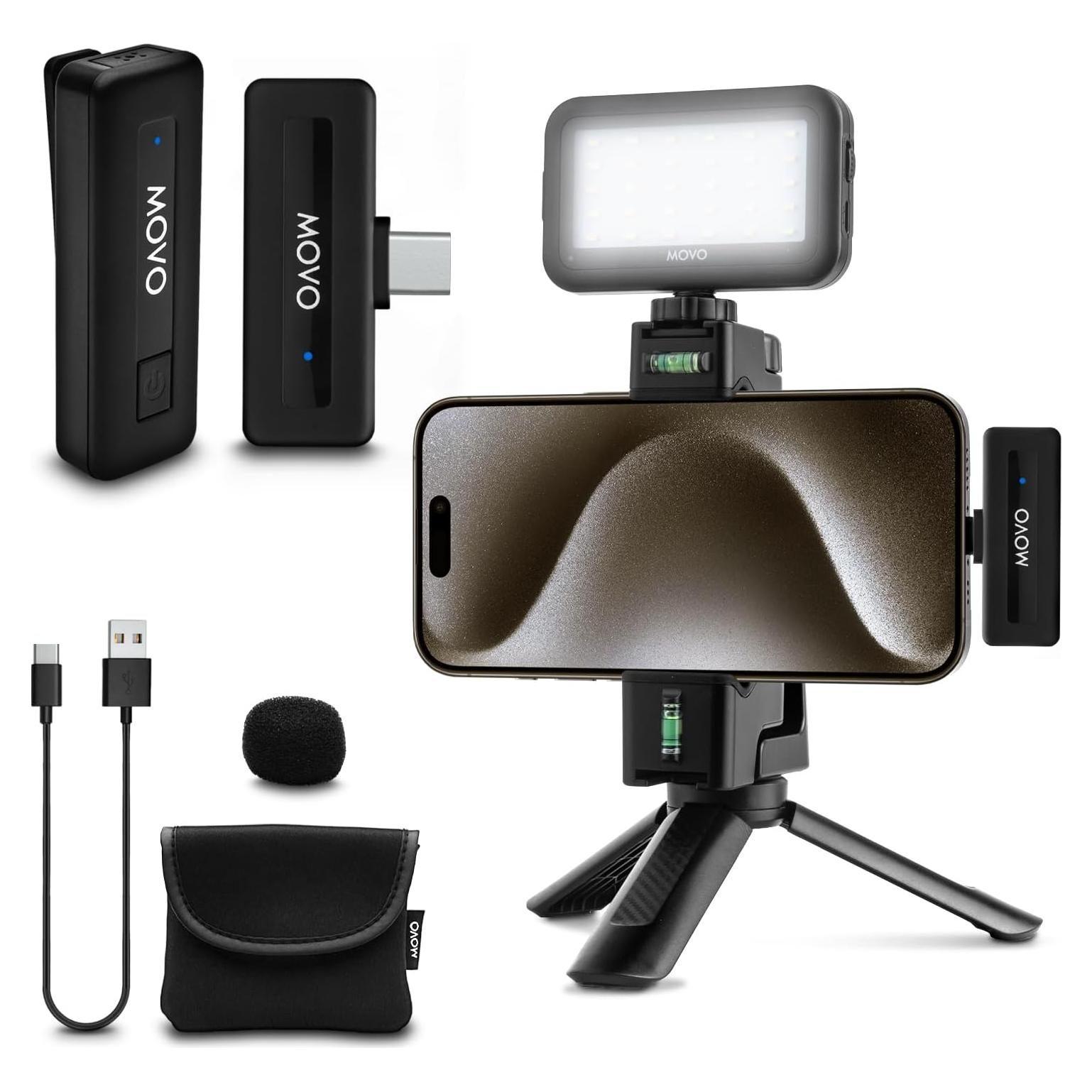 Kit de Vlogging Inalámbrico Movo VSK1 para iPhone 15