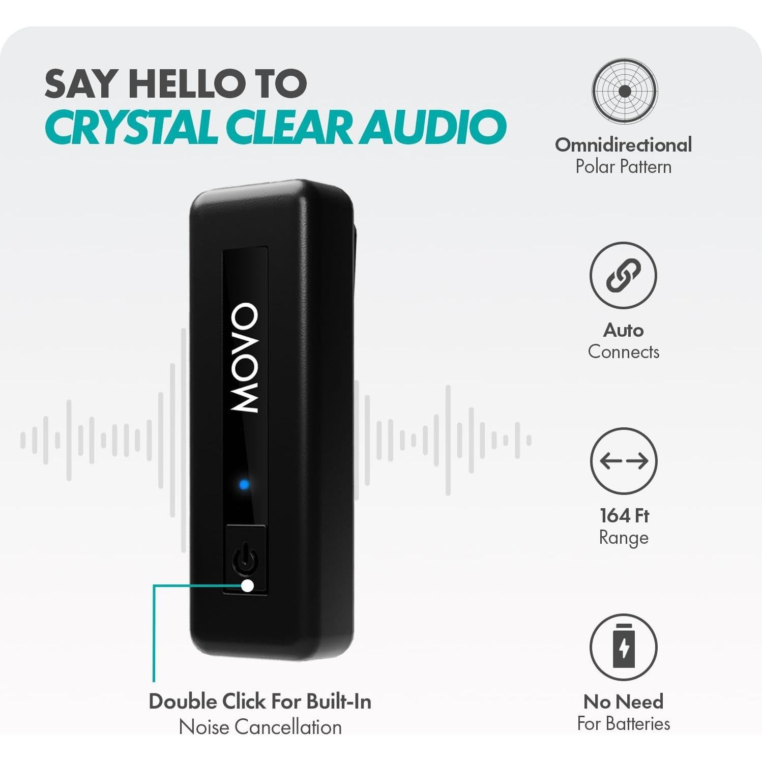 Kit de Vlogging Inalámbrico Movo VSK1 para iPhone 15