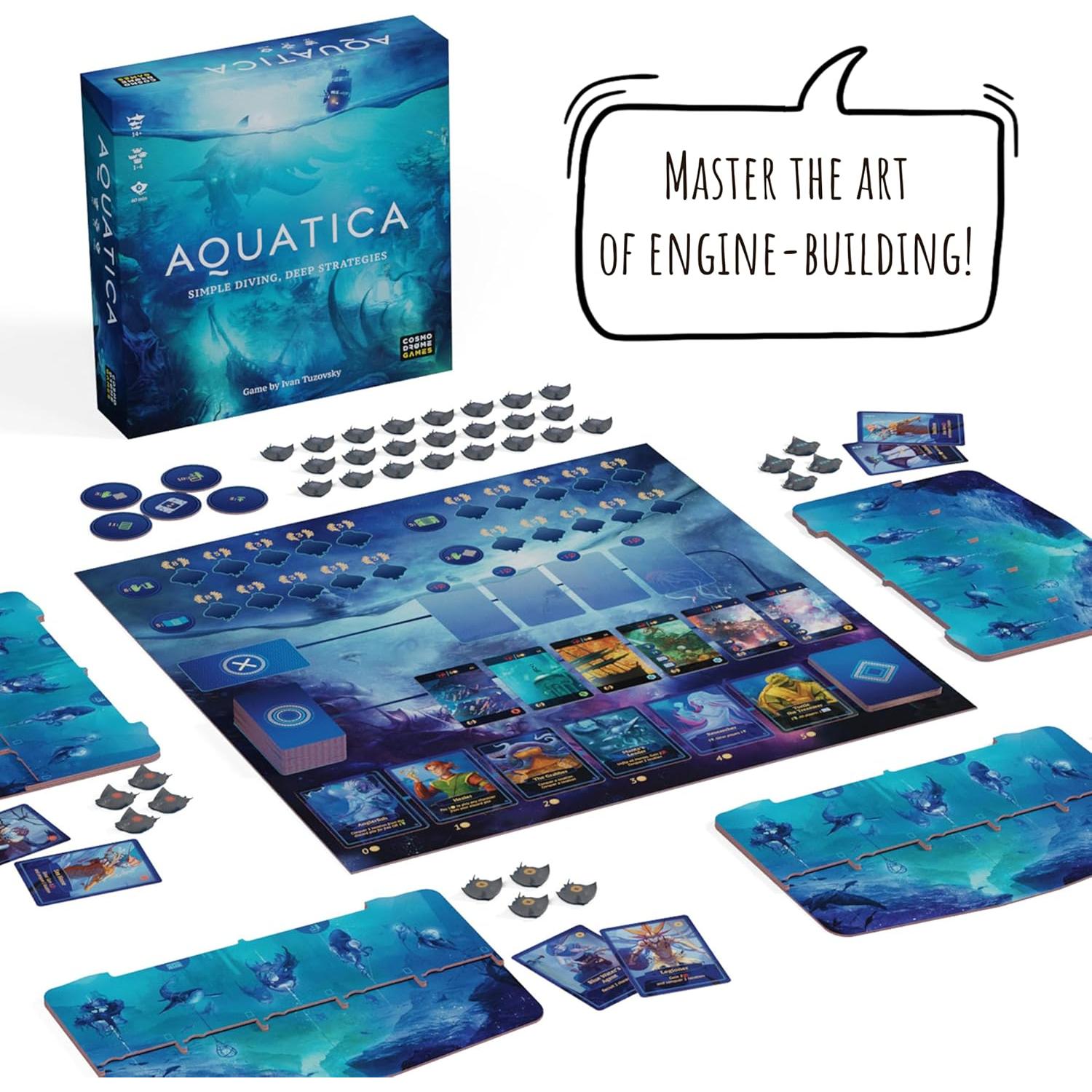 Juego de Mesa Aquatica | Estrategia 1-4 Jugadores | 60 Min
