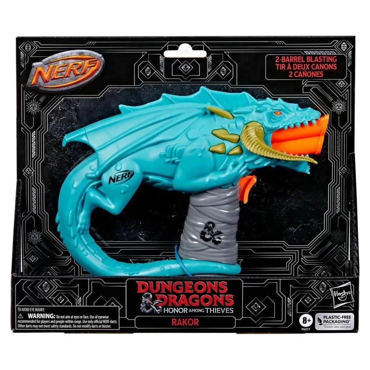 Blaster Nerf Dungeons & Dragons Rakor con 4 dardos Elite